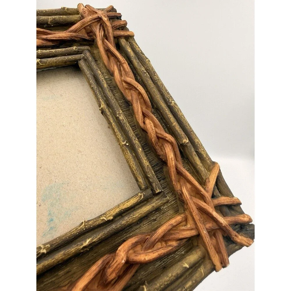 Rustic Twig Vine Picture Frame Woodland Cabin Lodge Nature Cottage Farmhouse